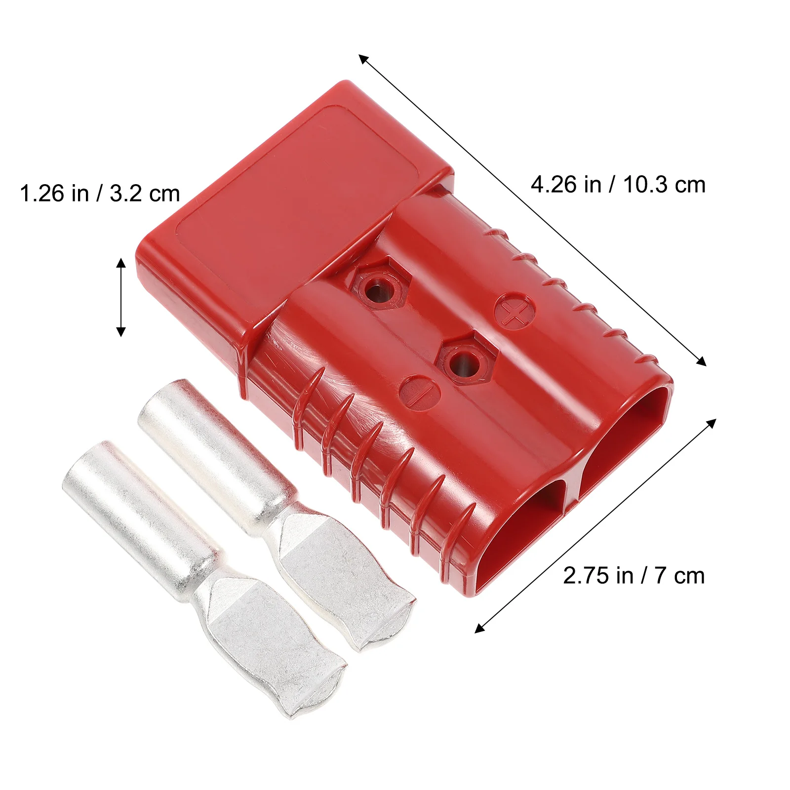 

2pcs 350A Forklift Connector Plug 600V Silver-Coated Copper Weather Resistant Locking Automotive Solar Caravan Dual