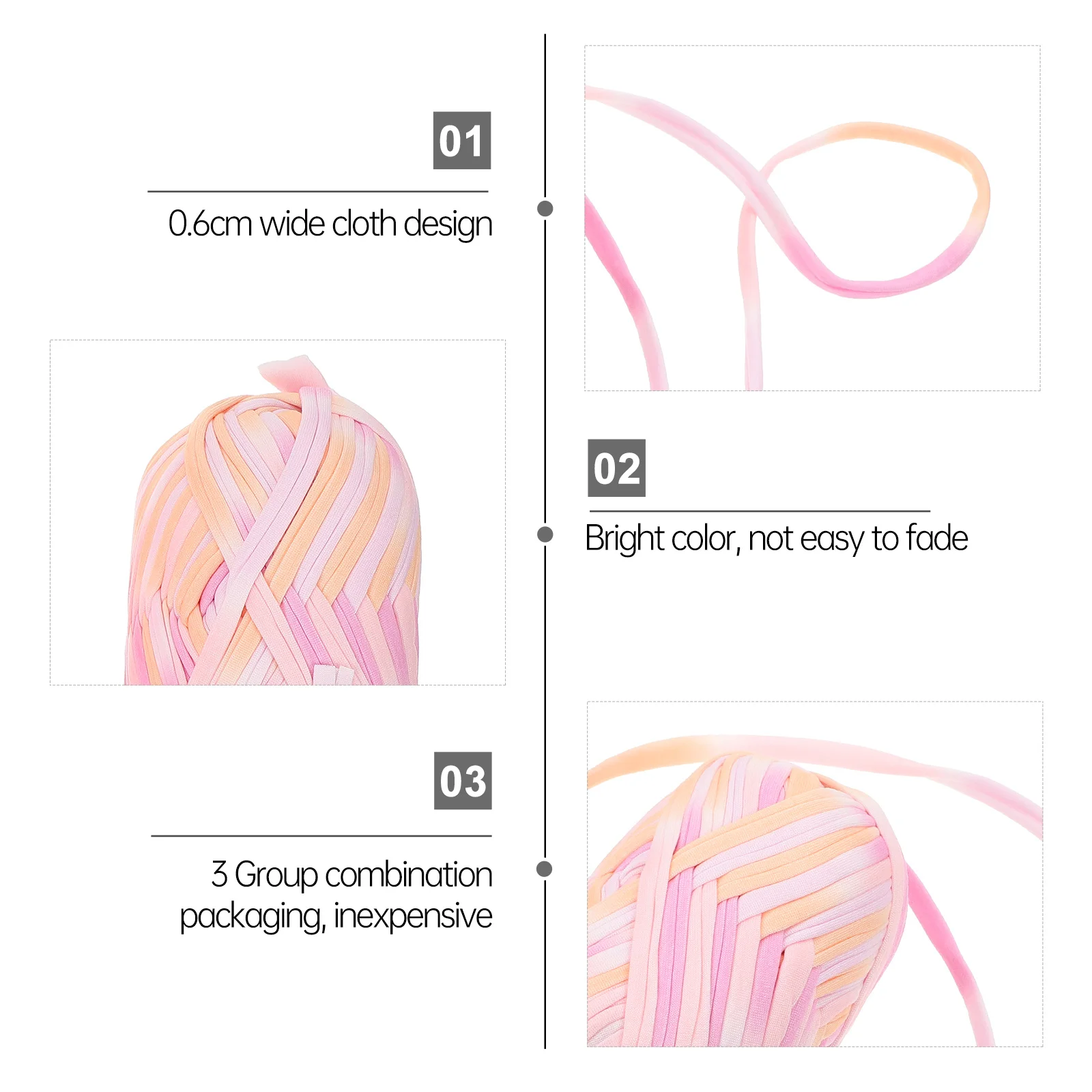 الحياكة الغزل مجموعة 3 حزم غزل القطن الملون قابل للغسل دائم الكروشيه وشاح قبعة قفازات شال صياغة أطقم لتقوم بها بنفسك مجموعة المواد