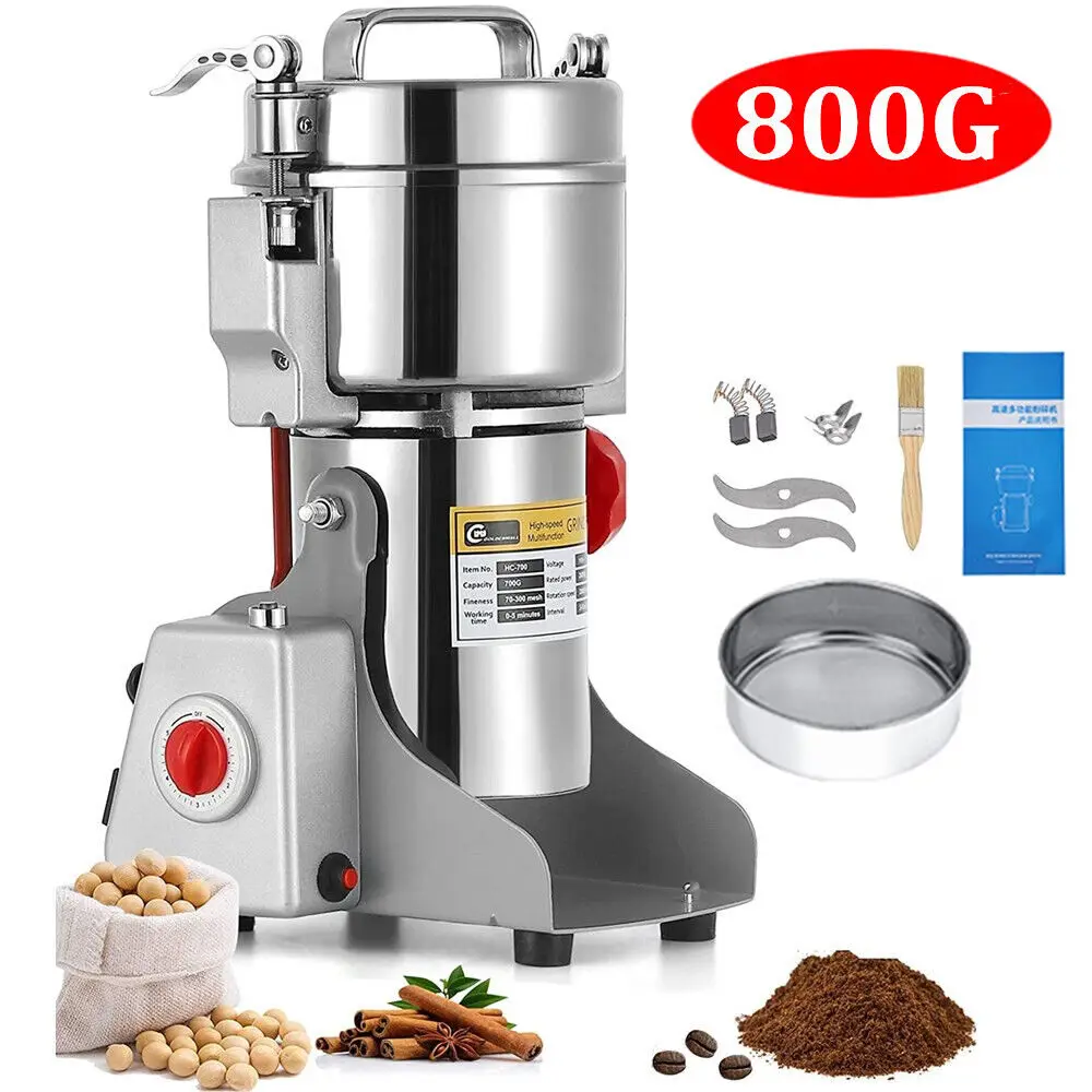 High Power Electric Coffee Grinder Kitchen Cereal Nuts Beans Spices Grains Grinder Machine Multifunctional Home Coffee Grinder