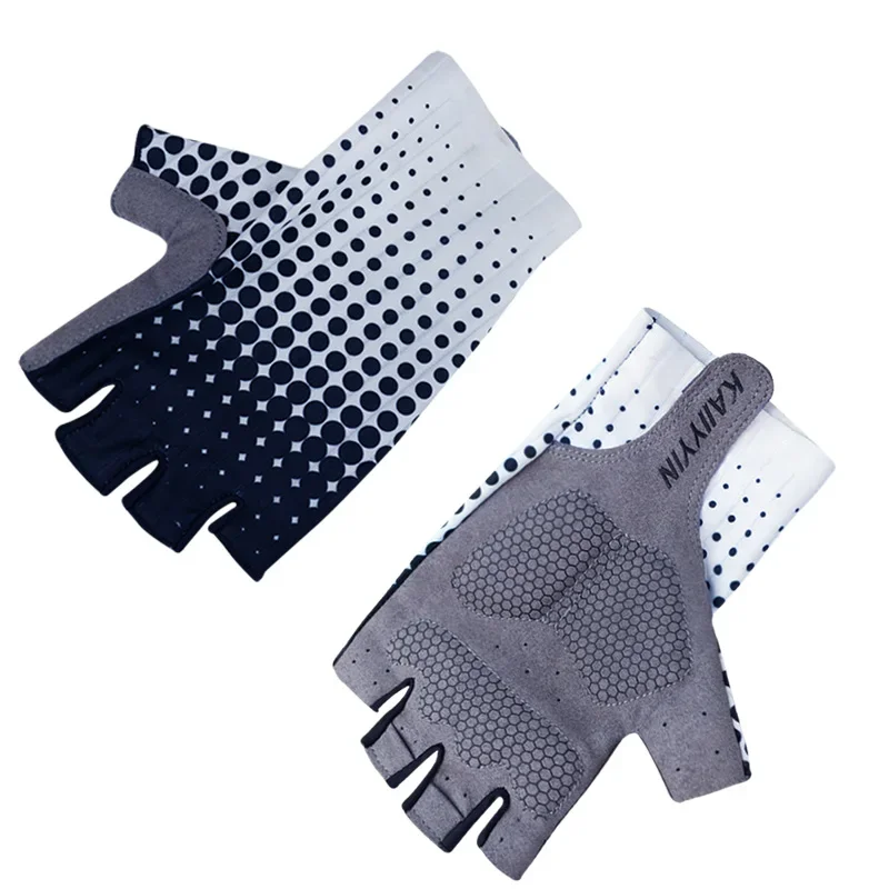 Neue Pro Aero allmähliche Polka Dot Fahrrad handschuhe rutsch feste Anti-Schock Anti-Vibration Outdoor-Fahrrad handschuhe Männer Frauen Guantes Ciclismo