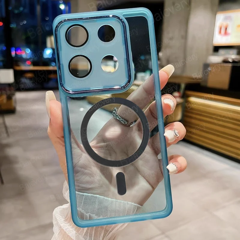 حافظة واقية لعدسة الكاميرا ، دعم مغناطيسي ، شاحن لاسلكي ، شاومي ريدمي نوت 13 ، نوت 13 برو ، 4 جي ، 5 جي #3