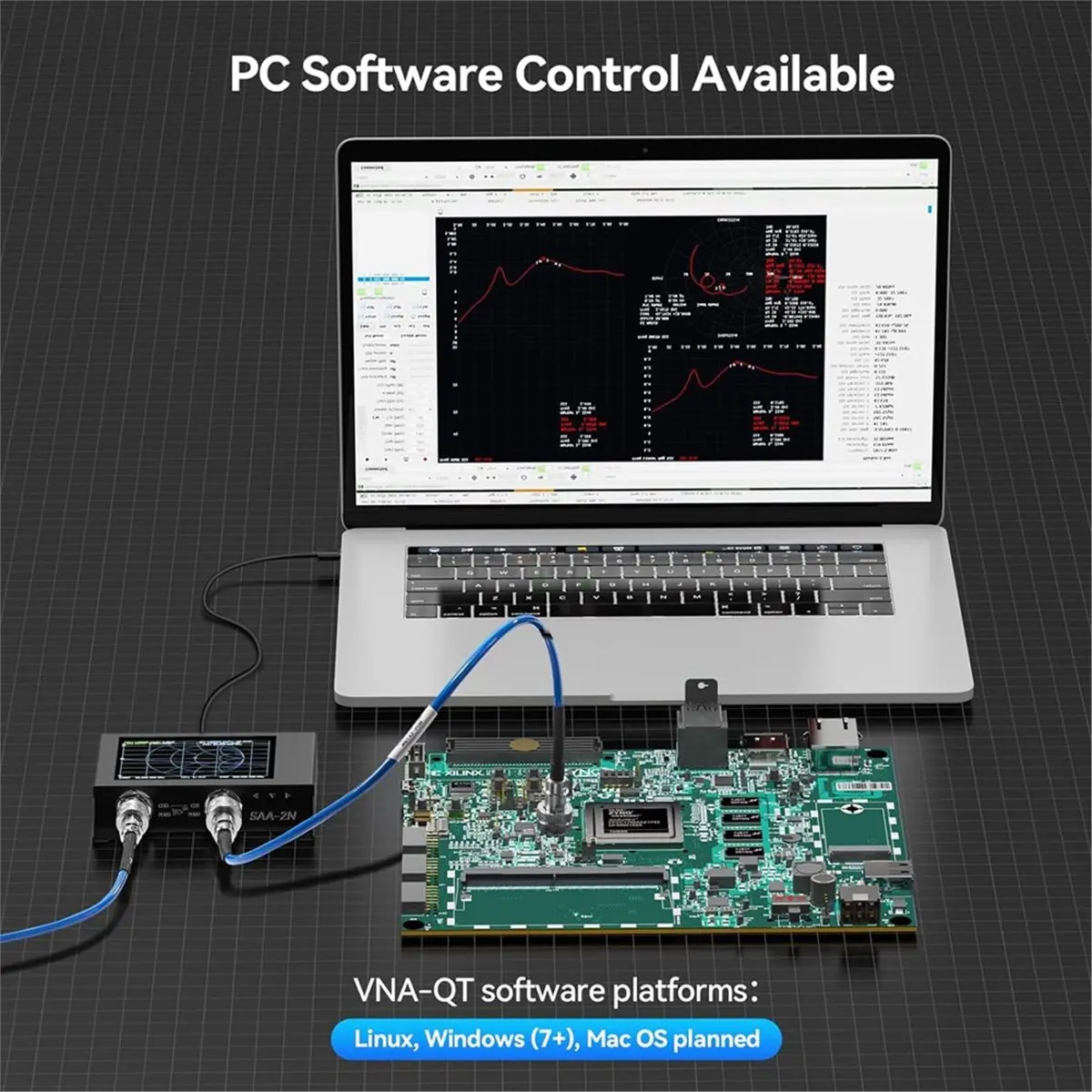 Fits for  SAA-2N Antenna Analyzer VNA 50KHz -3GHz Vector Network Analyzer 4