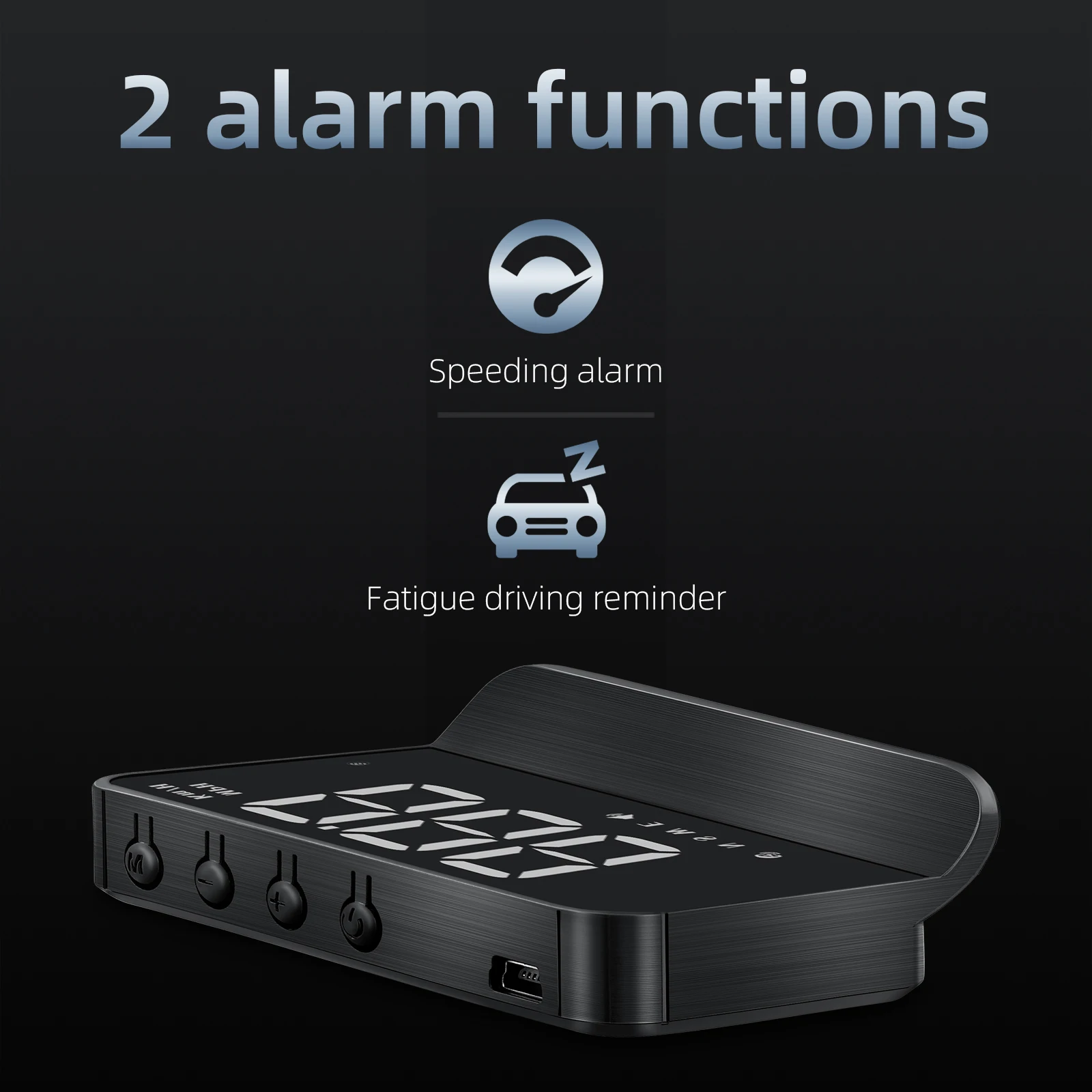 M1 GPS Car Head Up Display Speedometer Speed Test Alarm System Projector On-board Computer Windshield Projector for All Cars