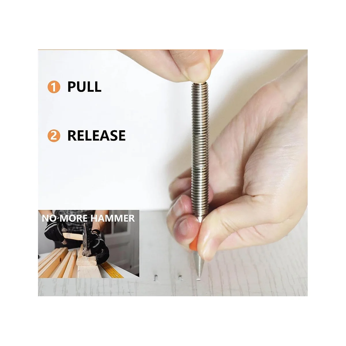 Набор пружинных инструментов, комплект из 2 предметов для удаления заклепок по дереву, 1/2 дюйма, дюйма