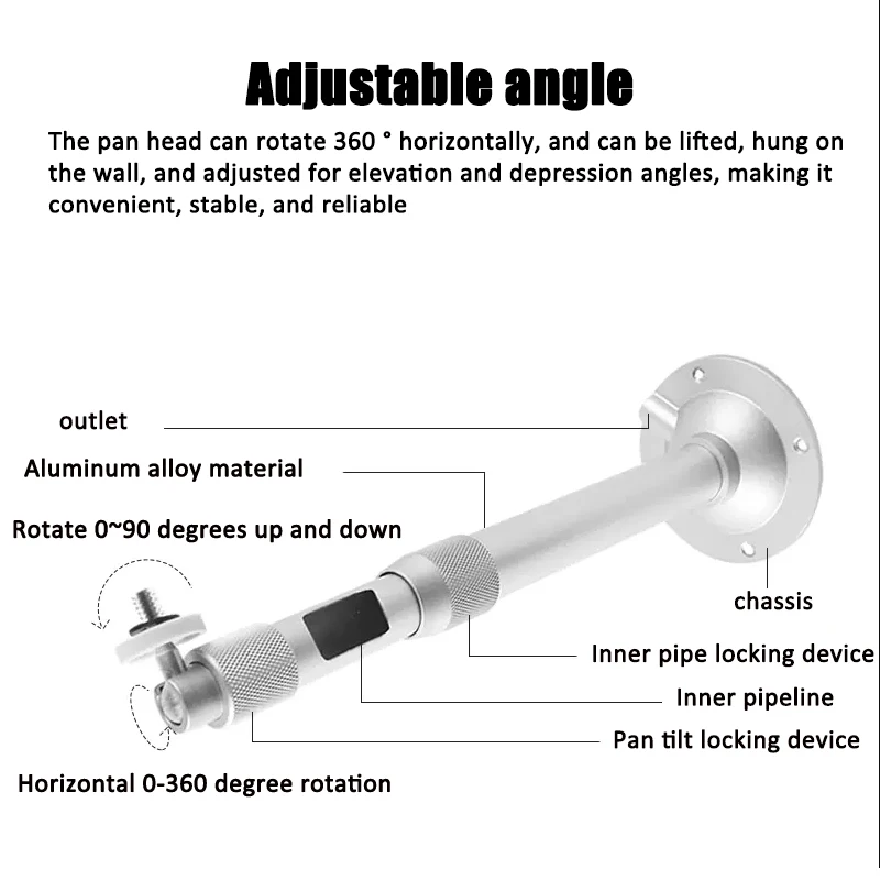 DITONG 20 ซม.-40 ซม.มินิโปรเจคเตอร์ Wall Mount ขาตั้งเพดานยึดสําหรับ HY300PRO HY320 มินิโปรเจคเตอร์ DV Security กล้องเว็บ