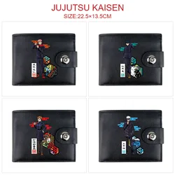 Jujutsu Kaisen Anime Cartoon Portable Snap Wallet Folding Short Coin Purse Male or Female