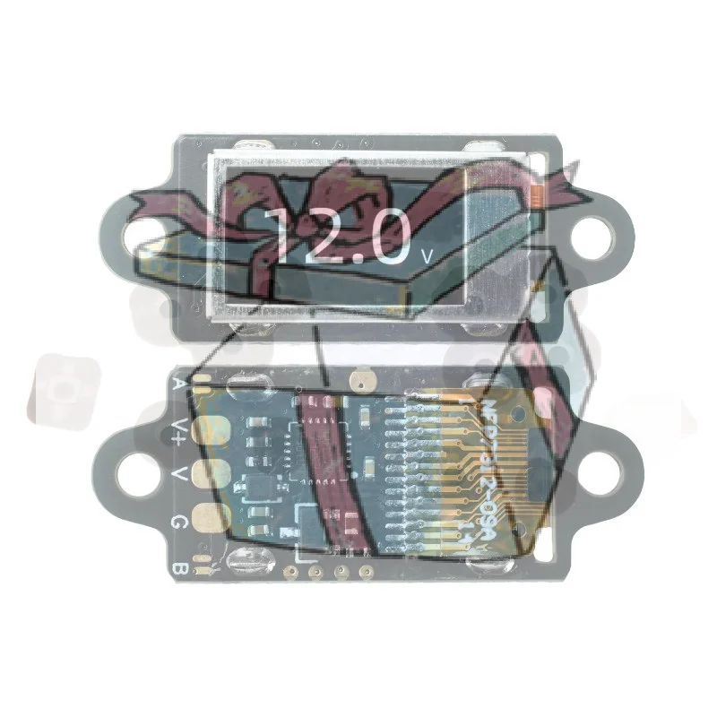 【CCA】DC 0-30V 12bit Ultra-Thin Mini Digital Voltmeter With 0.5-inch OLED Display Voltage Meter With Shell