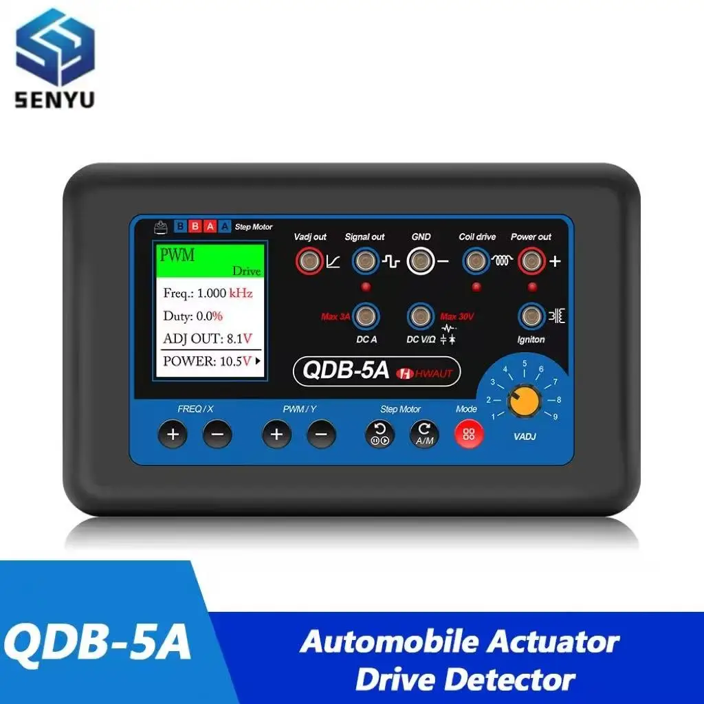 QDB-5A Car Sensor Tester Oscilloscope QDB 5A PWM Drive Stepper Motor Driver Ignition Coil Auto Actuator Tester Diagnostic Tools