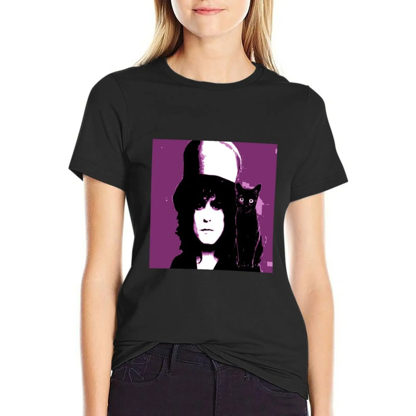 Marc Bolan T-Shirt plus size tops Short sleeve tee hippie clothes rock and roll t shirts for Women