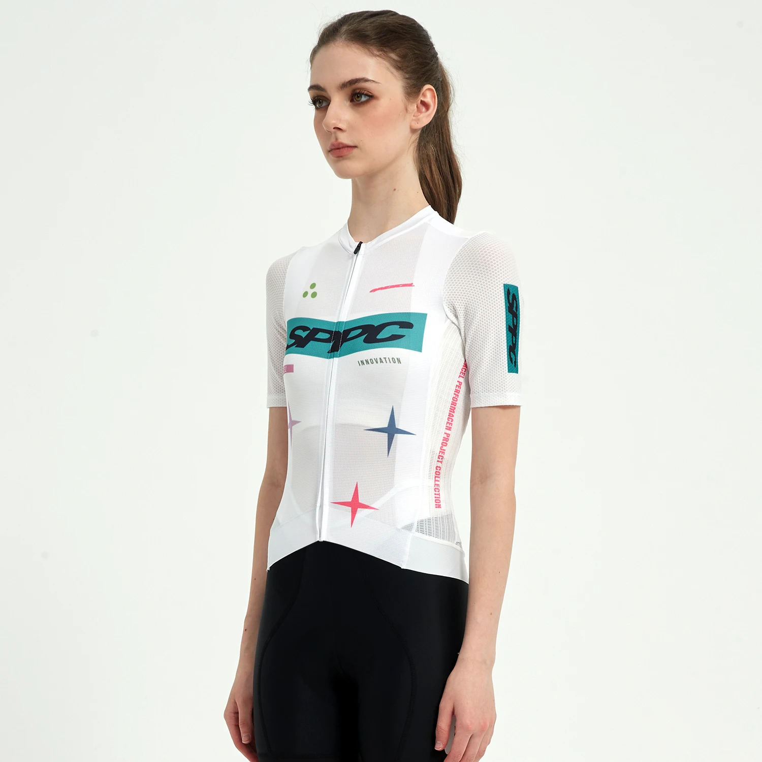 

SPEXCEL woman's Itlay fabric summer Lightweight short Sleeve Cycling Jerseys aero Fit Quick Dry and Breathable fabric