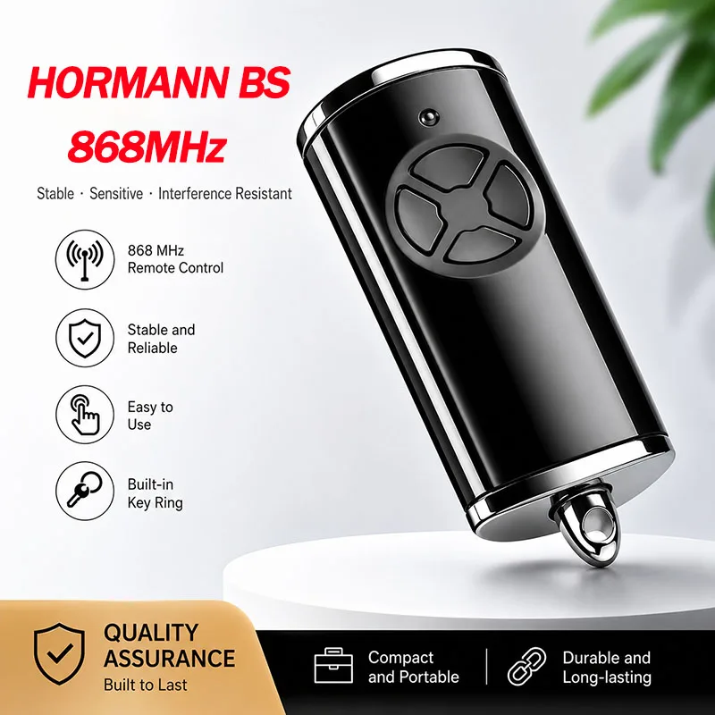 HORMANN BS Series ​HSE4 HSE2 HSE1 HS5 HS4 HS1 HSS4 HSD2 HSP4 868 BS BiSecur Control remoto de garaje Clonar control de portón eléctrico