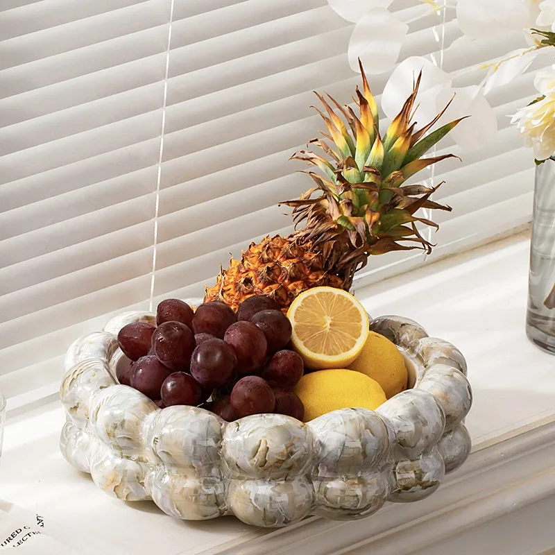 Fruit Kitchen Plates Desktop Storage Trays Party Plates Unique Advanced Vassoio Portaoggetti Home Decorations Accessories