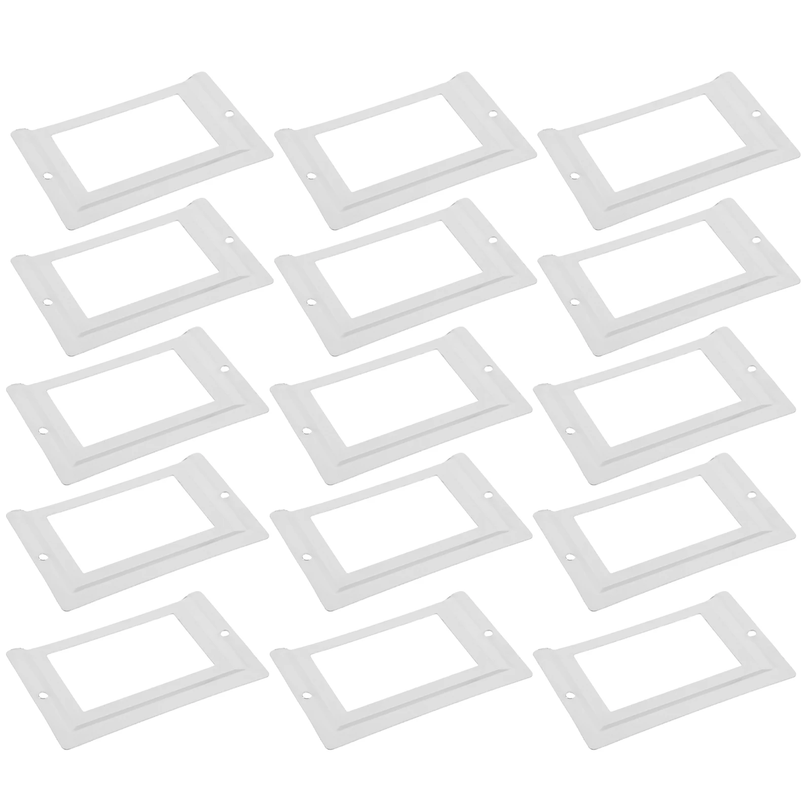 

24pcs Metal Label Holders Drawer Vintage Cabinet Handles Decorative Box Clasps Organizational Tags For Shelves File