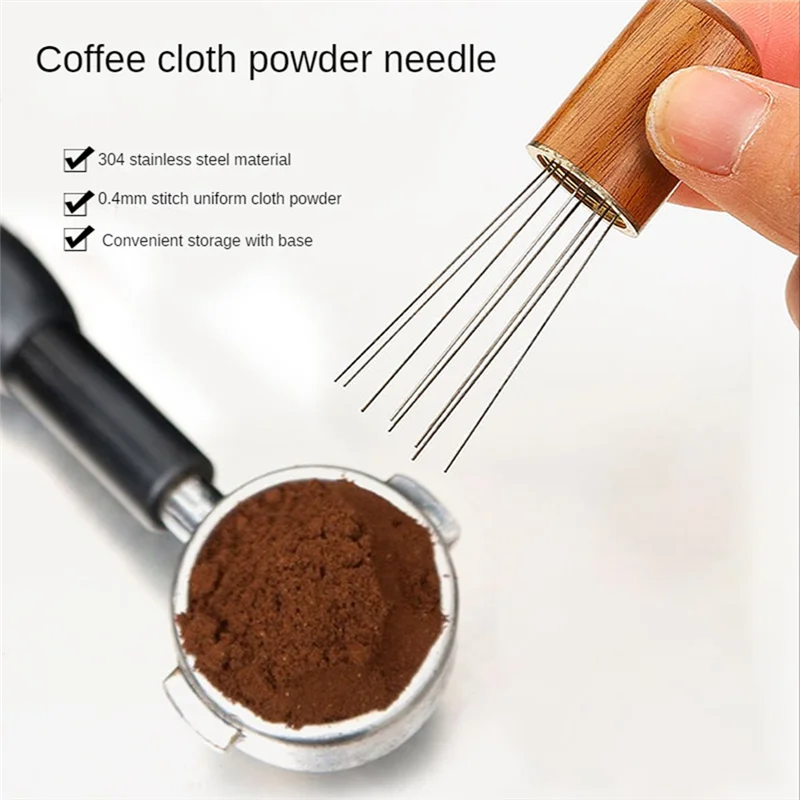 WDT Tool, Espresso Distribution Tool Espresso Powder Stirrer Tool Stainless Steel Needle, Barista Tool Accessories