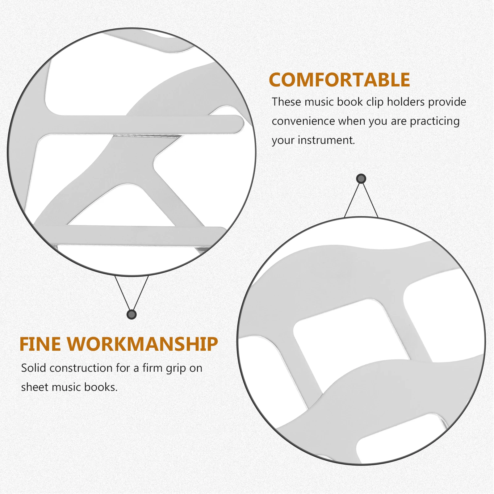 

Piano Score Clip Music Accessories Holder Book Holders Page Clips Stand Notation