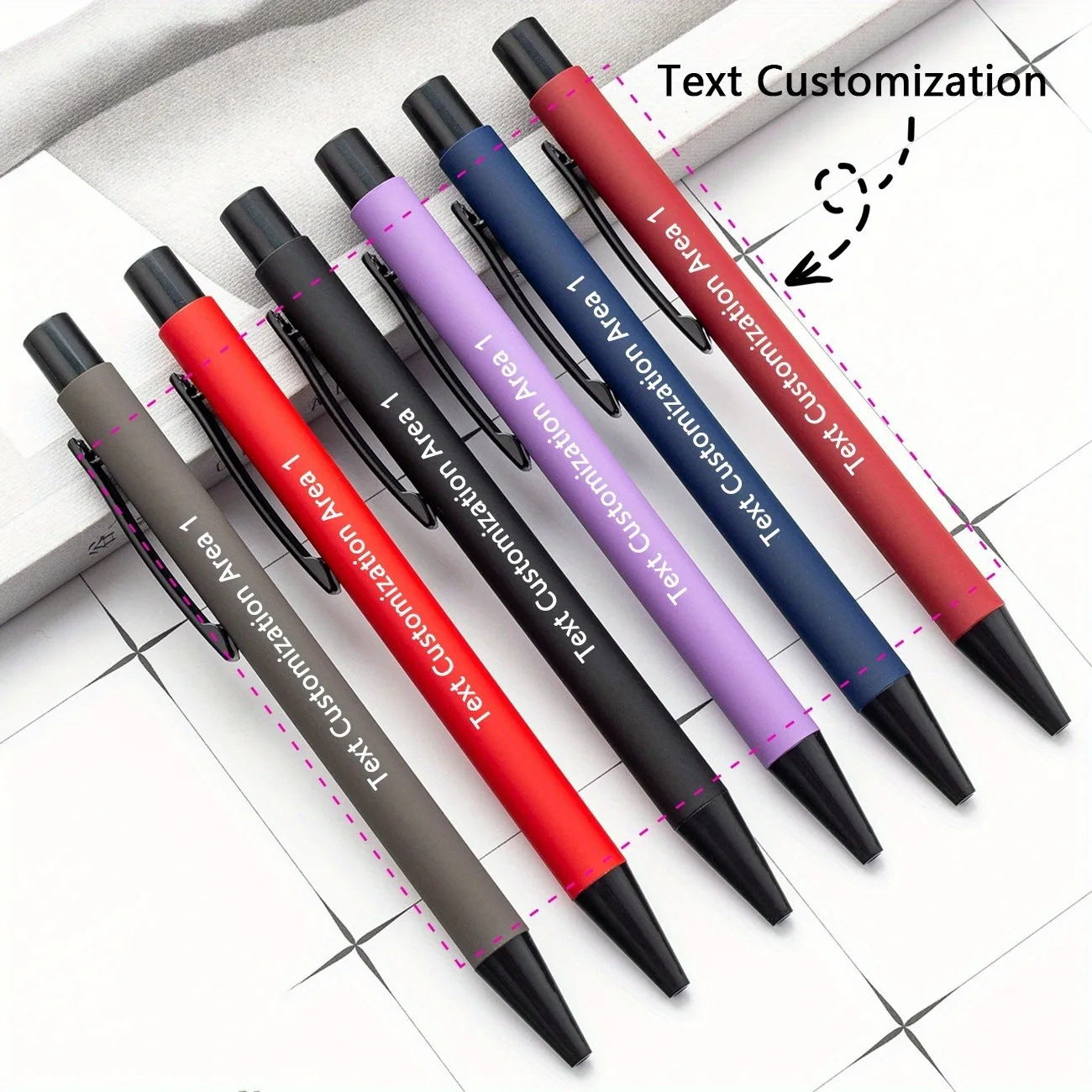20pcs Customizable Metal Ballpoint Pen Set, Retractable Stylus Pens, Smooth Writing for Office, School, Diary & Art Projects