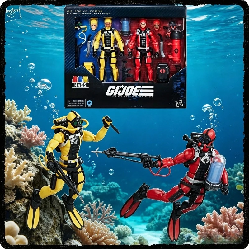 

【IN STOCK】Hasbro G.I. Joe Classified Series #169 Diver vs Cobra Diver 6" Action Figure 2-Pack Set with 27 Accessories