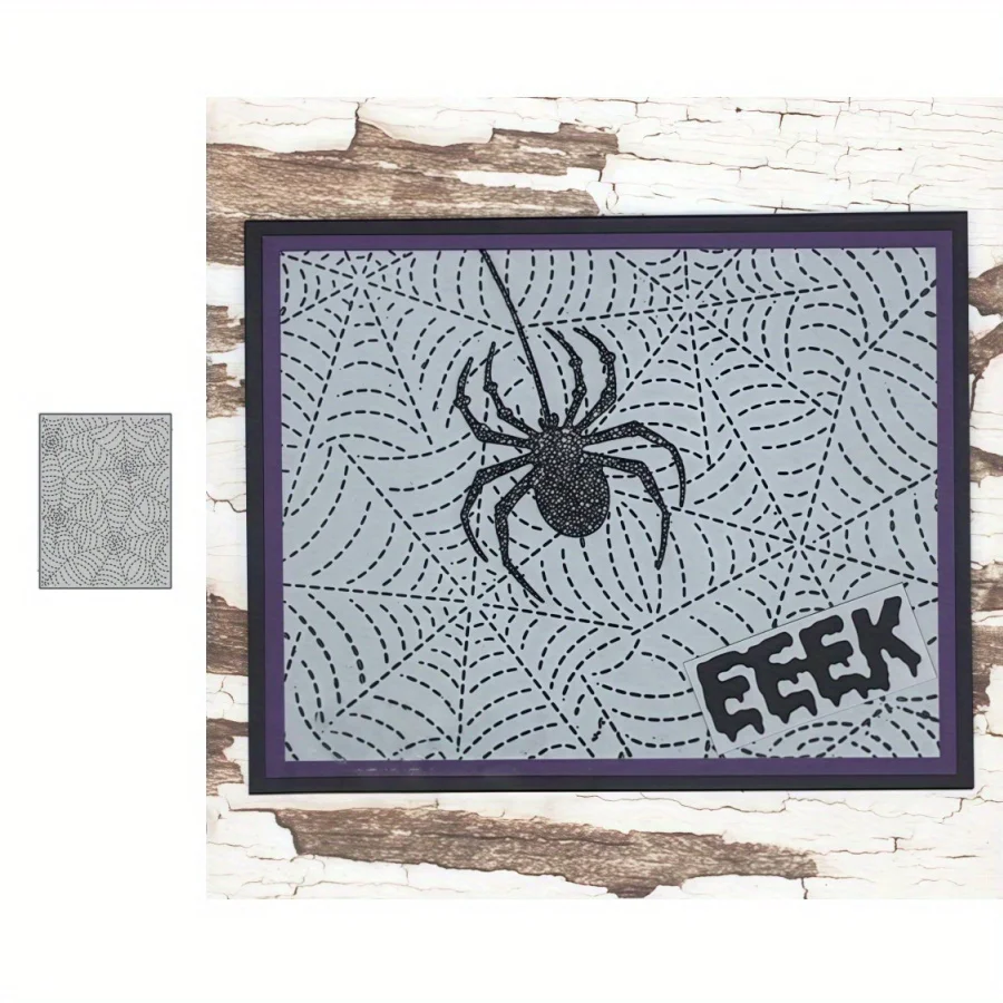 2025, Neuankömmling, Spinnennetz, genähter Hintergrund, Metall-Stanzformen für DIY Scrapbooking, Kartenherstellung, Schablonen, Fotoalben