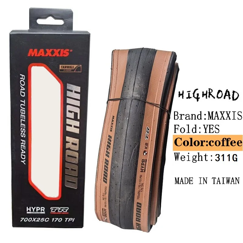 MAXXIS High  Road (M228) Foldable Vacuum Yellow Sidewall Tire 700 * 25C/28C