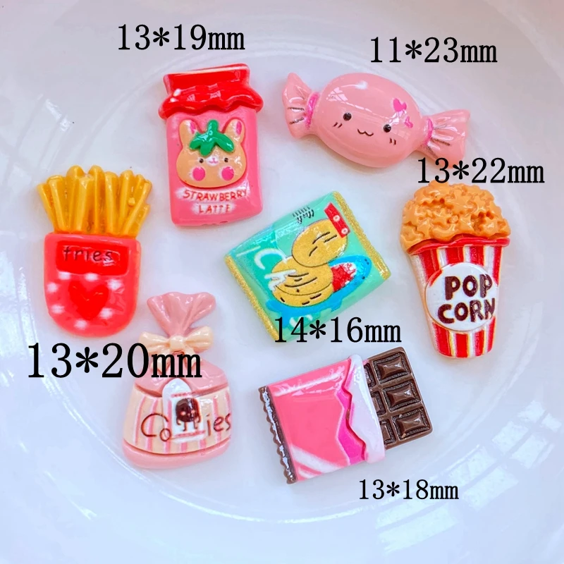 20Pcs New Cute Cartoon Drink Bottle Flat Back Resin Cabochons Scrapbooking DIY Jewelry Craft Decoration Accessorie