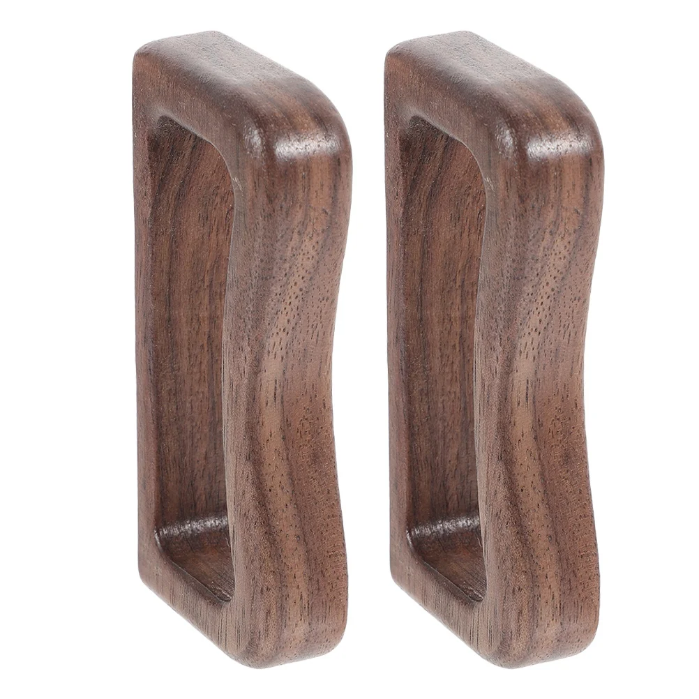 

2Pcs Tea Cup with Wooden Handle Replacement Grip for Teacup Ergonomic Comfortable Side Holder Rustic Style Wear-Resistant Mug