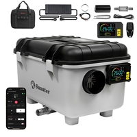 8KW Toolbox Diesel Air Heater 12V&24V 110-240V Bluetooth APP Parking Heater with Ventilation mode For RV Truck Car tent Hone