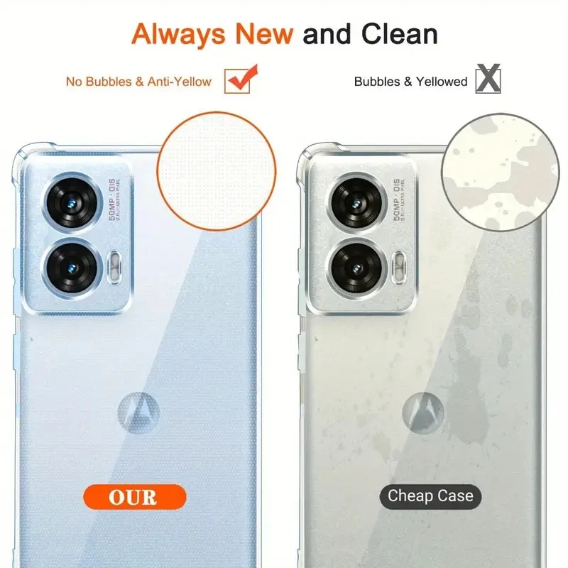 모토로라 모토 G35 G34 5G E13 G05 G15 G72 G14 G04S E14 G32 G56 G24 G06 G86 파워용 두꺼운 충격 방지 실리콘 케이스 보호 커버