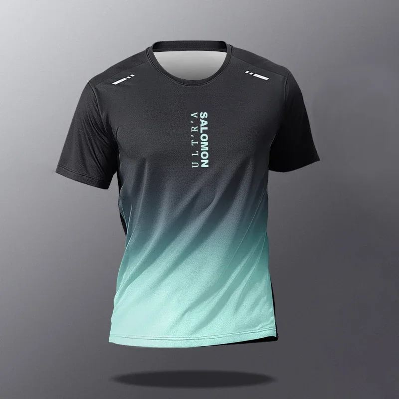 Summer Fashionable and Breathable Badminton Top Quick Drying Men's Boxing Training Sport Shirt Outdoor Casual Running T-shirt