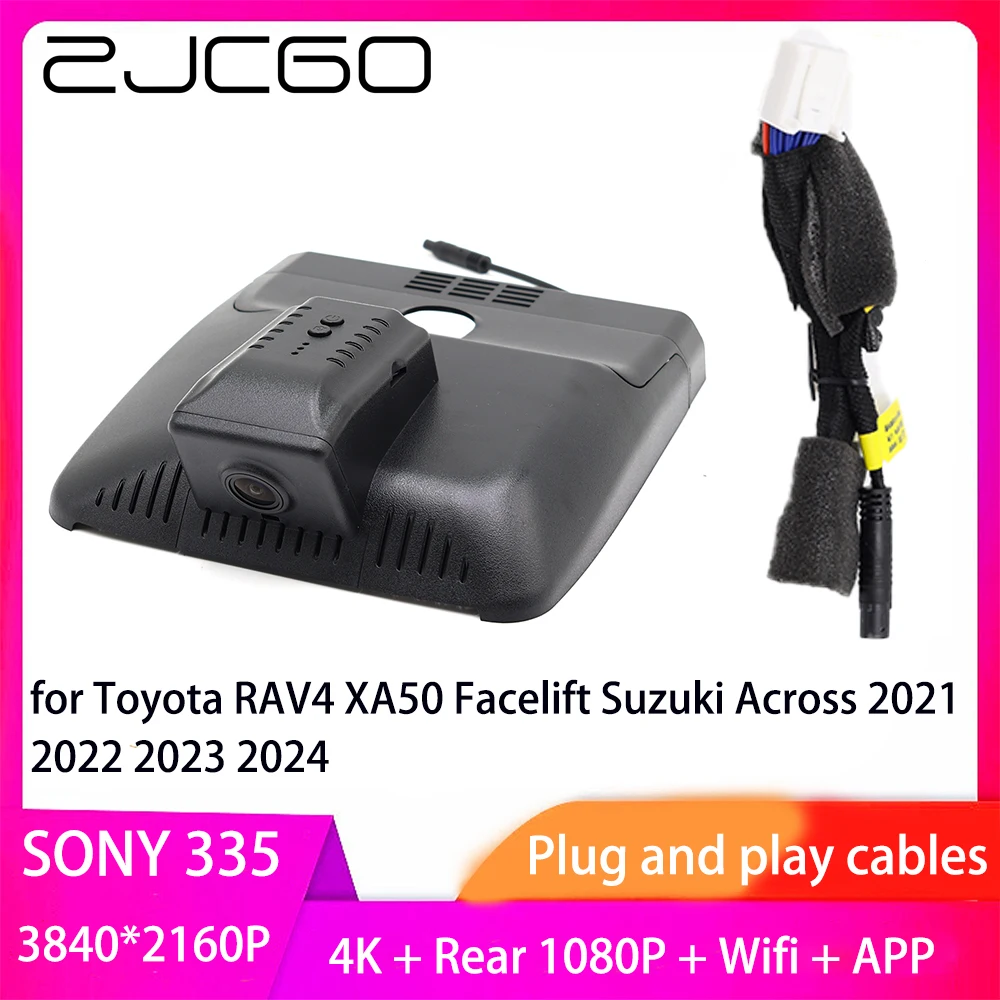 

ZJCGO Plug and Play DVR Dash Cam 4K 2160P Video Recorder for Toyota RAV4 XA50 Facelift Suzuki Across 2021 2022 2023 2024