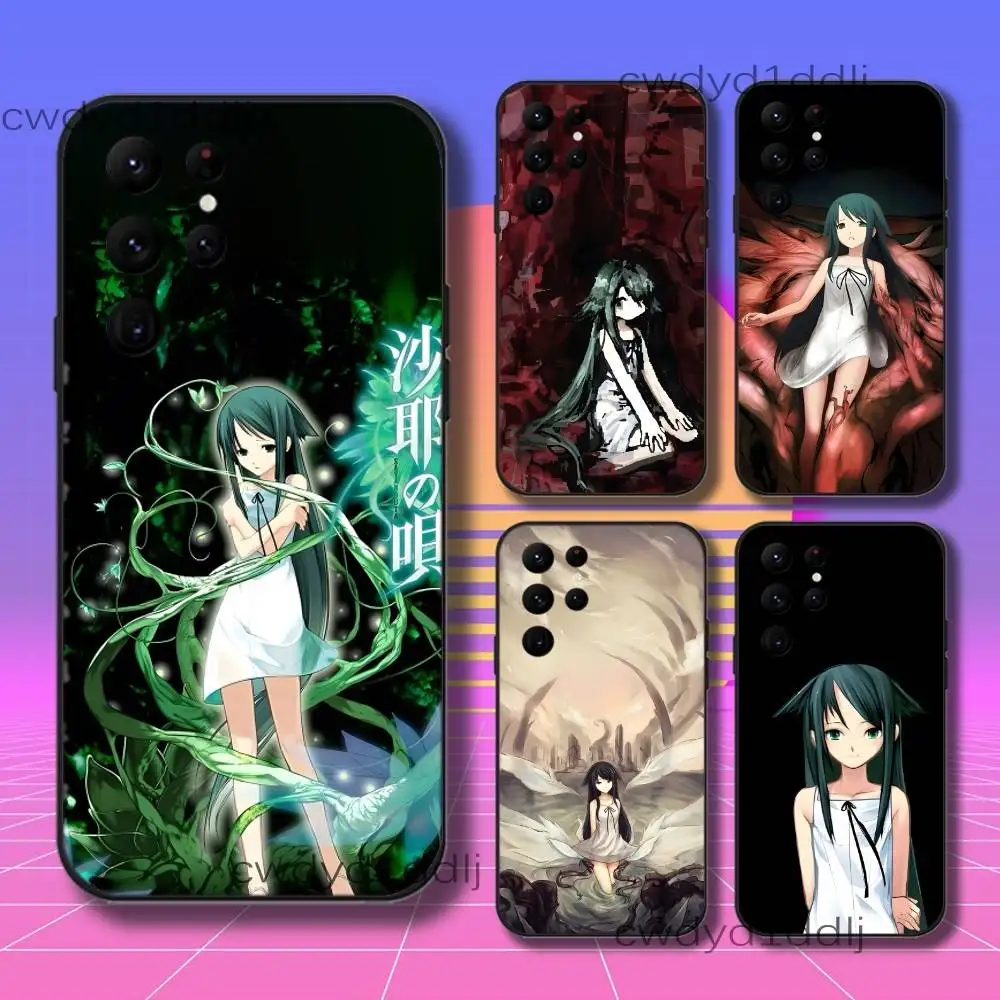 

S-Saya no U-Uta Anime Phone Case For Samsung S10,S21,FE,S21 ,S26,S25,S24,S23,Ultra,S9,S22,Plus Black Shockproof TPU