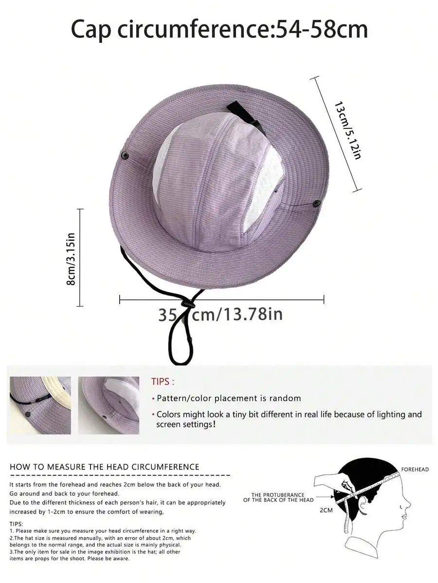 1pc Solid Color Breathable Quick-Dry Bucket Hat, Cute Bow Decor, Lightweight Wide Brim Sun Protection Beach Hat For Girls,