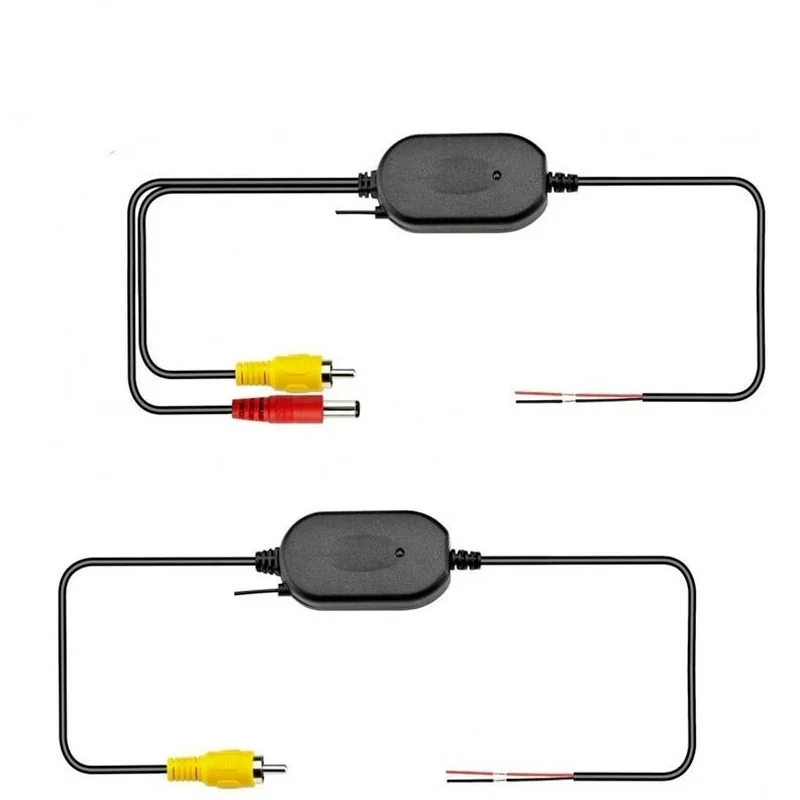 Video 2.4GHz Wireless Transmitter and Receiver, Suitable for RV Car Bus Rear View Camera System Monitor 12V / 24V