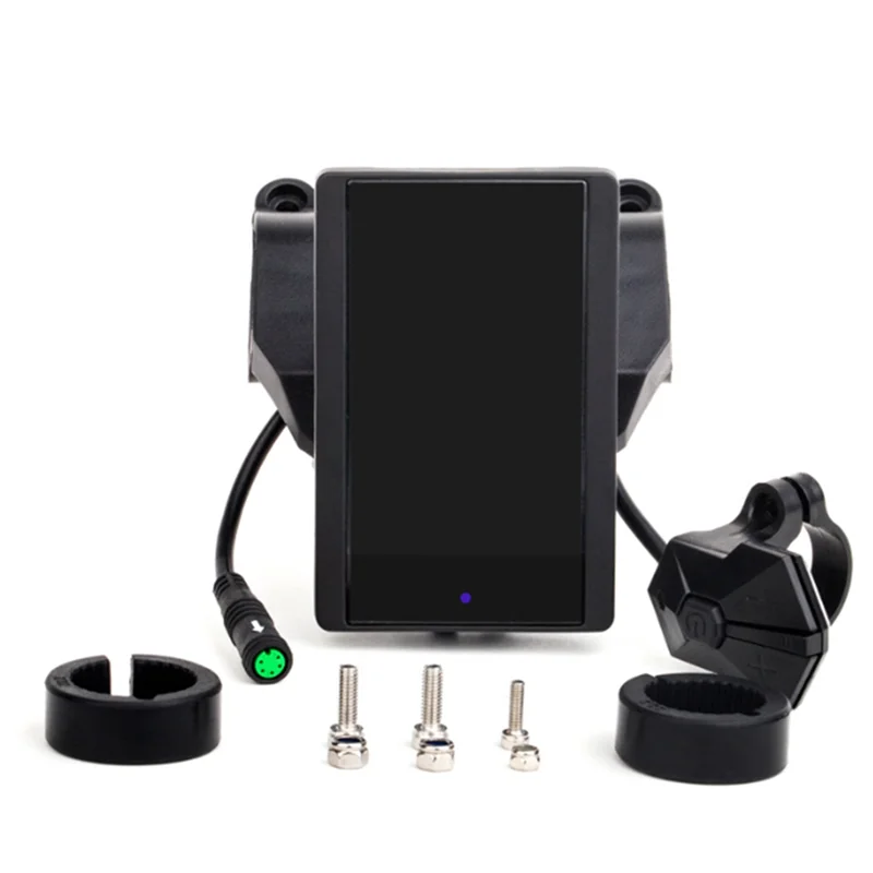 POSV-عداد السرعة الجديد بشاشة ملونة P850C مع مساعدة 9 مستويات للدراجة الكهربائية Bafang BBS01B BBS02B BBSHD