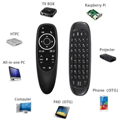 2.4G Wireless Remote Control G10S C120 Air Mouse Voice Control with Gyroscope Keyboard for X96 H96 MAX A95X F3 Android TV Box