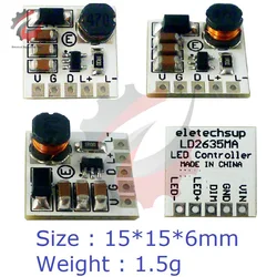 LD2635MA Mini DC 5-27V 350mA Step-down HB LED Driver Module Adjustable PWM Controller DC-DC Buck Constant Current Converter