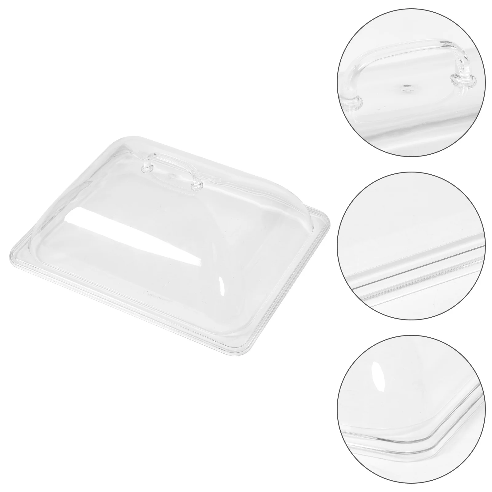 

Clear Cake Dome with Handle for Cake Stand Buffet Snack Cover Smooth Hard Pc Material Transparent Food Protective Cover for Home