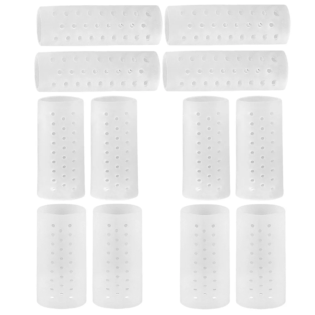 

6Pairs Toe Protective Covers Elastic Stretchy Toes Sleeves Relieve Pain Prevent Deformity Comfortable Walking Running