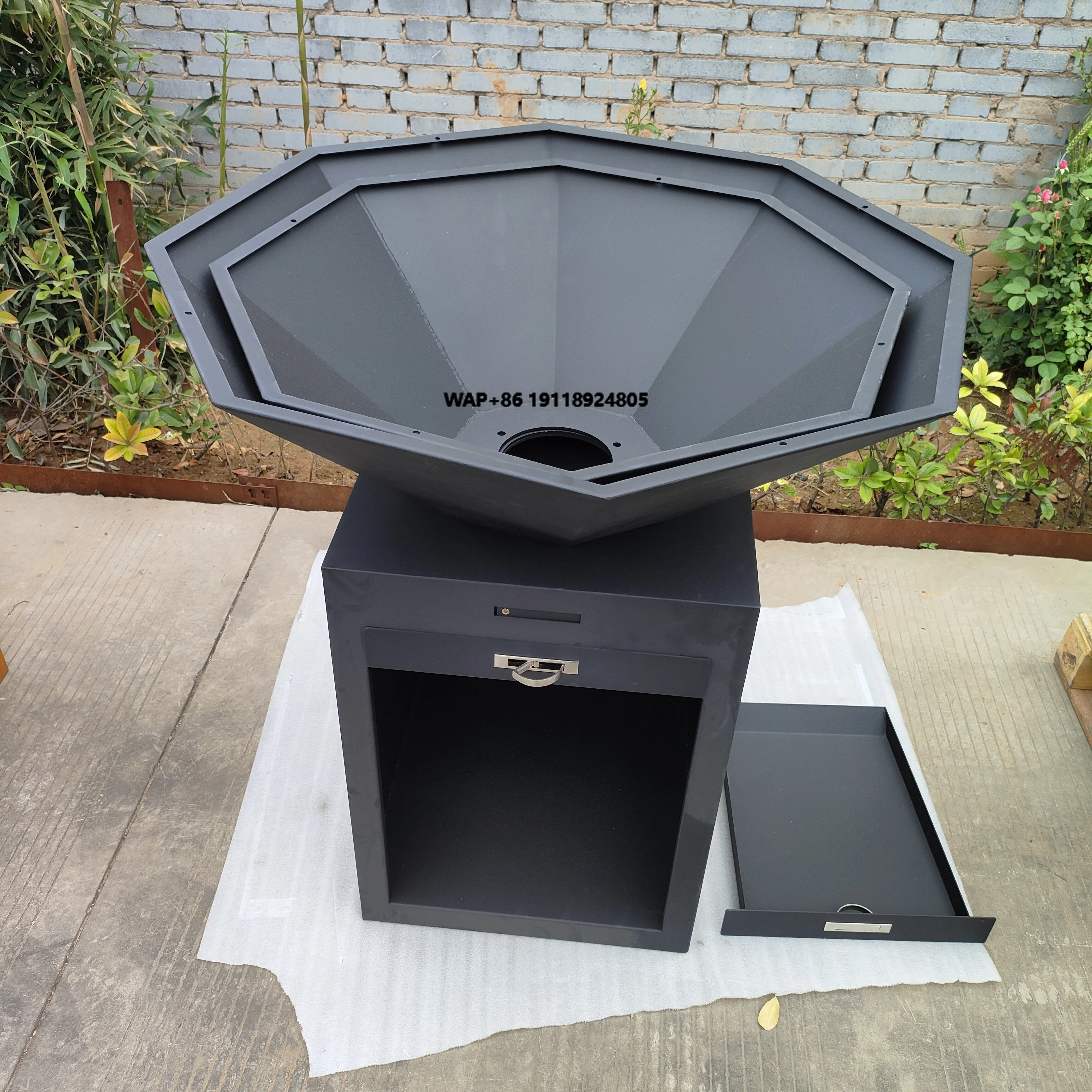 

Galvanized Outdoor Kitchen BBQ Grill Moderate Price Charcoal Grill