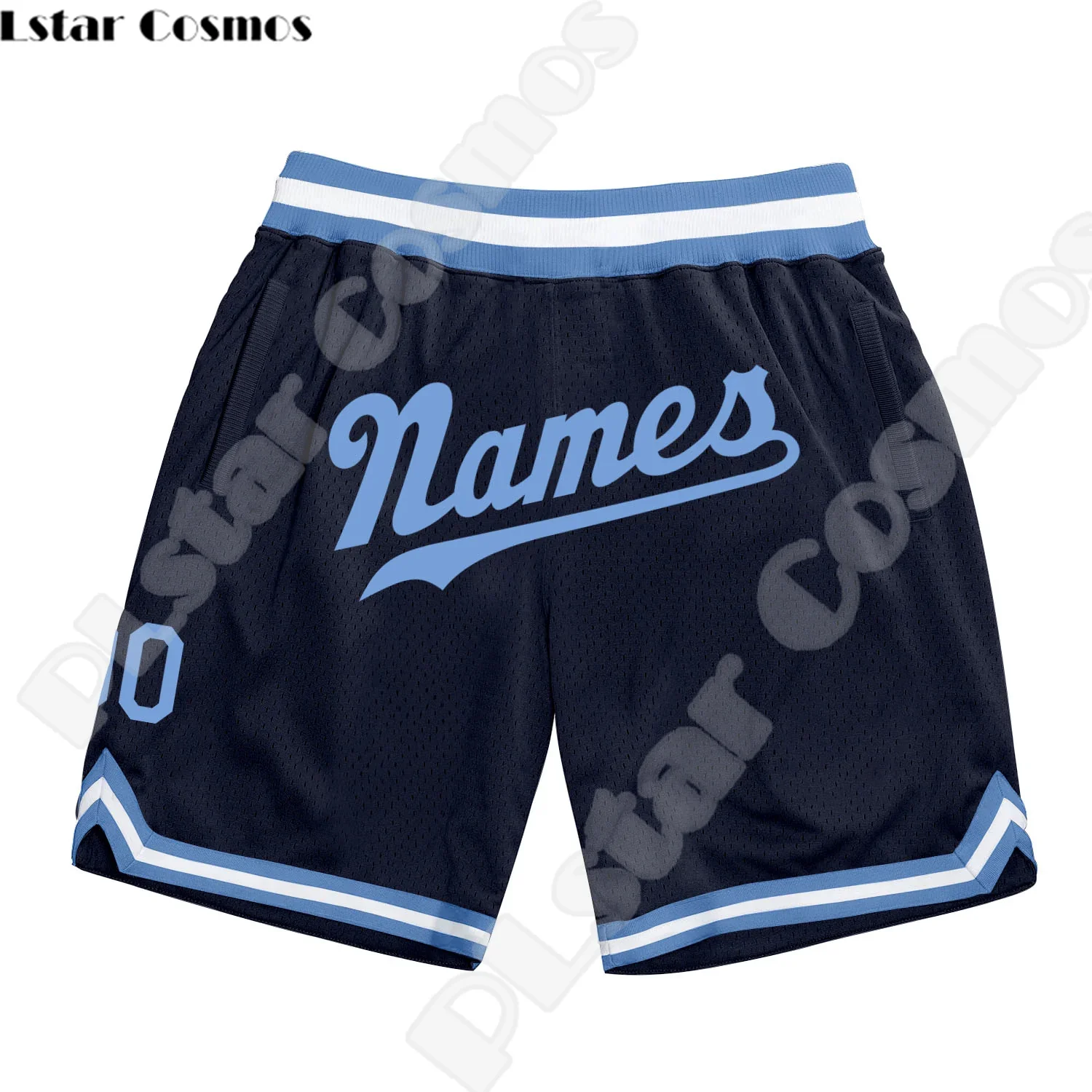 Pantalones cortos de baloncesto con nombre personalizado, calzas Retro de malla transpirable, estampado 3D, Harajuku, verano, A4, envío directo