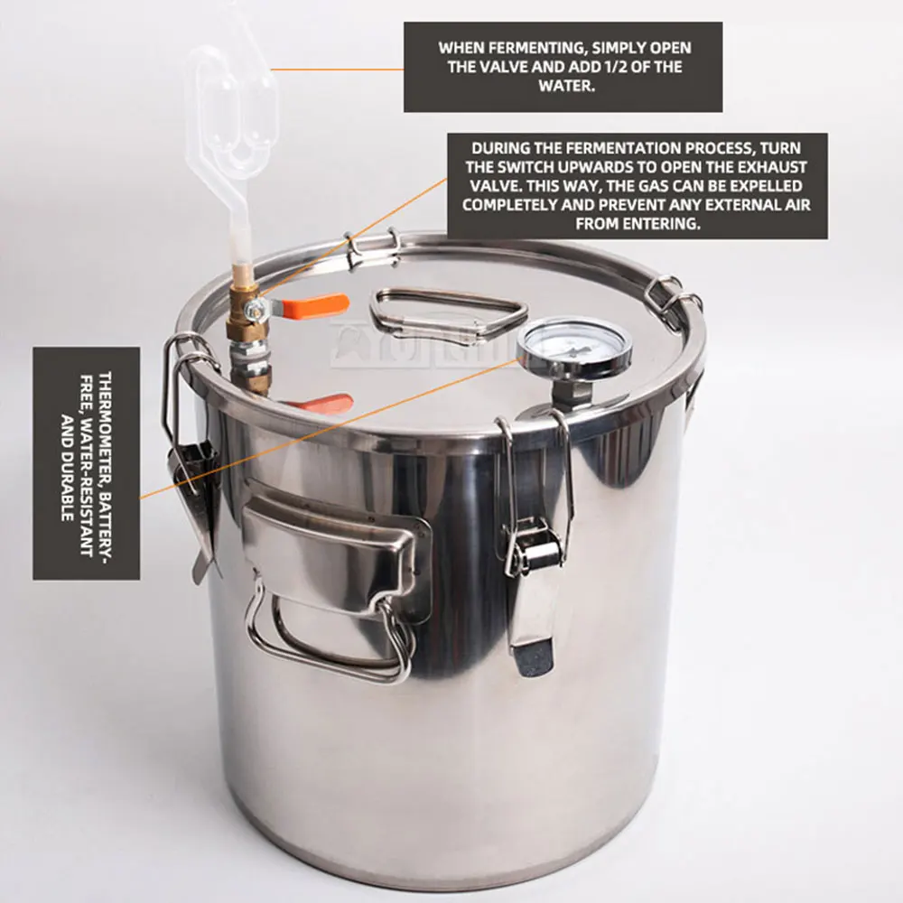 Mini Home Distiller, Brewing Machine for Grain Liquor, Baijiu and Hydrosol Stainless Steel