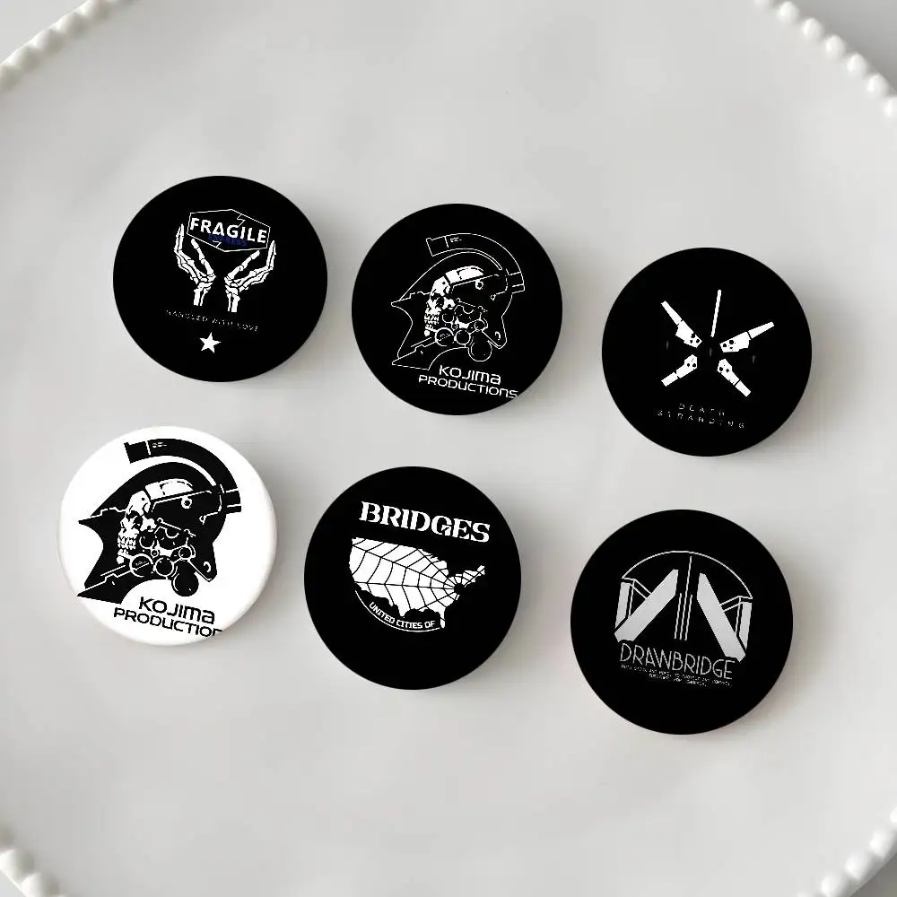 Spiel Death Stranding Abzeichen Runde Abzeichen Weißblech Münze Brosche Kleidung Rucksack Zubehör Anstecknadel