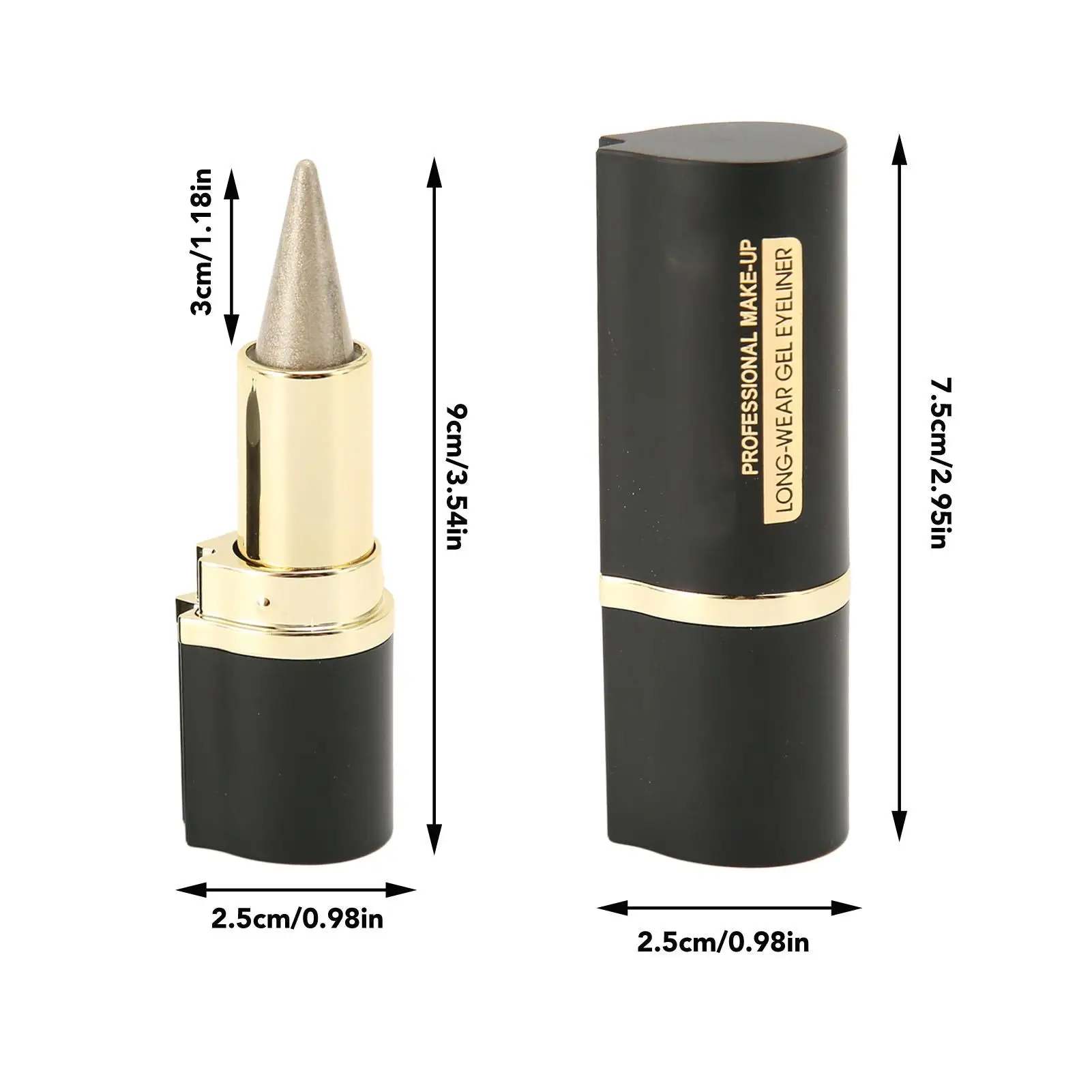 Waterproof Pencil Eyeliner 3g Easy to Apply Smudge-Proof Long Lasting