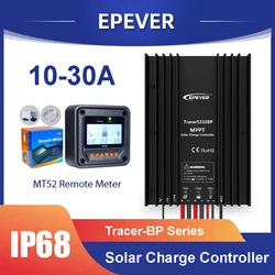 EPEVER 10A 15A 20A 30A Waterproof MPPT Solar Charger Controller Tracer2606BP 3906BP 3910BP Tracer5206BP Tracer7810BP with Meter