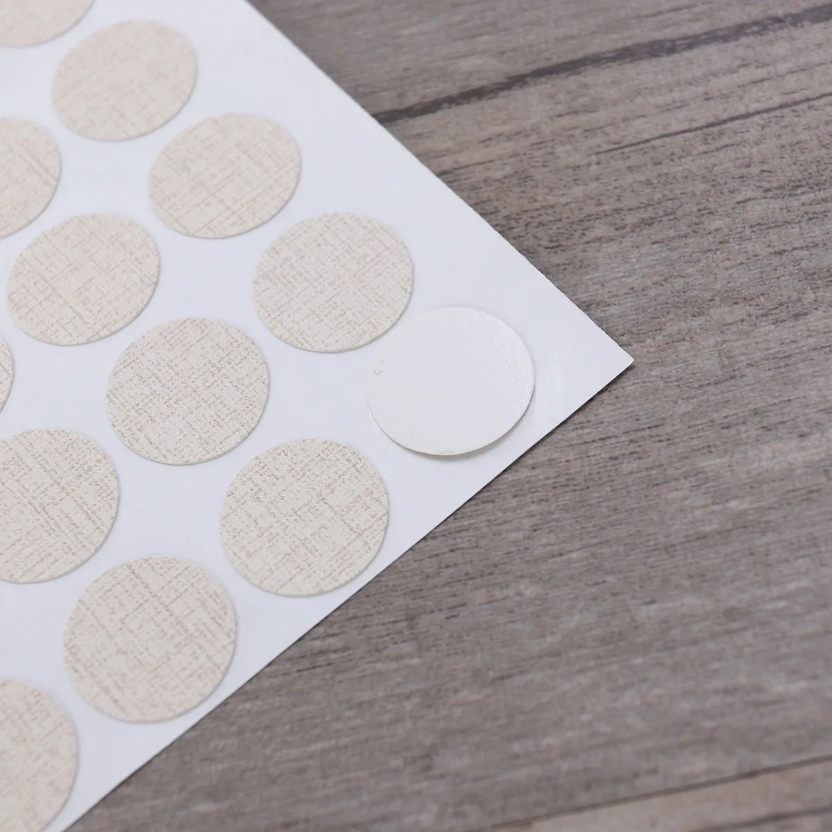 

96pcs Waterproof Screw Hole Covers 15Mm Pvc Wood Grain Sticker Non-Slip Peel Stick Decal For Concealing Screws Hardware