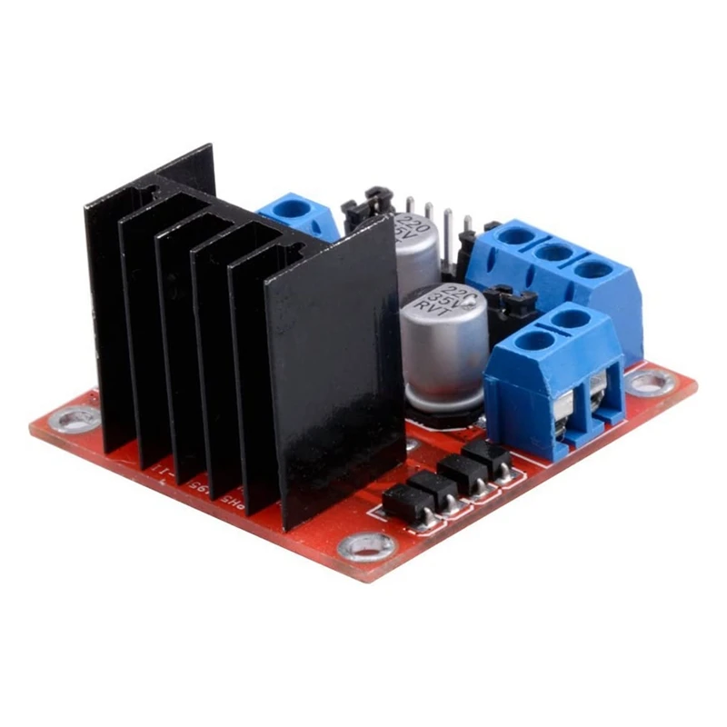 Módulo de placa controladora de Motor L298N, puente Dual H, paso a paso de CC para proyectos eléctricos de ar-duino, Robot de coche inteligente, paquete de 2