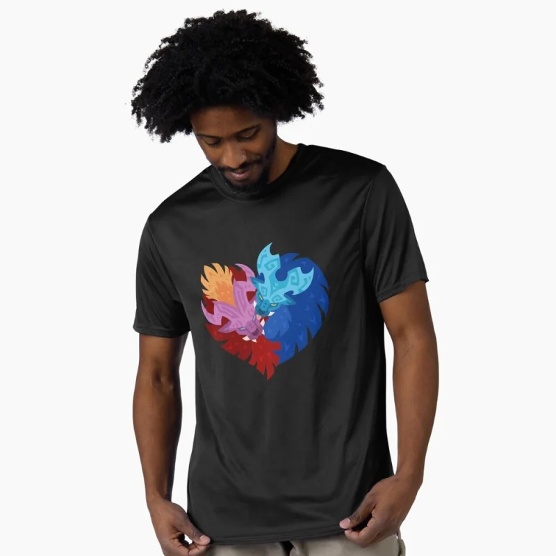

Teostra Lunastra tribal Monster hunter world MHW Gift T-Shirt for gamer 100% cotton Short Sleeve Graphic clothes All size tops