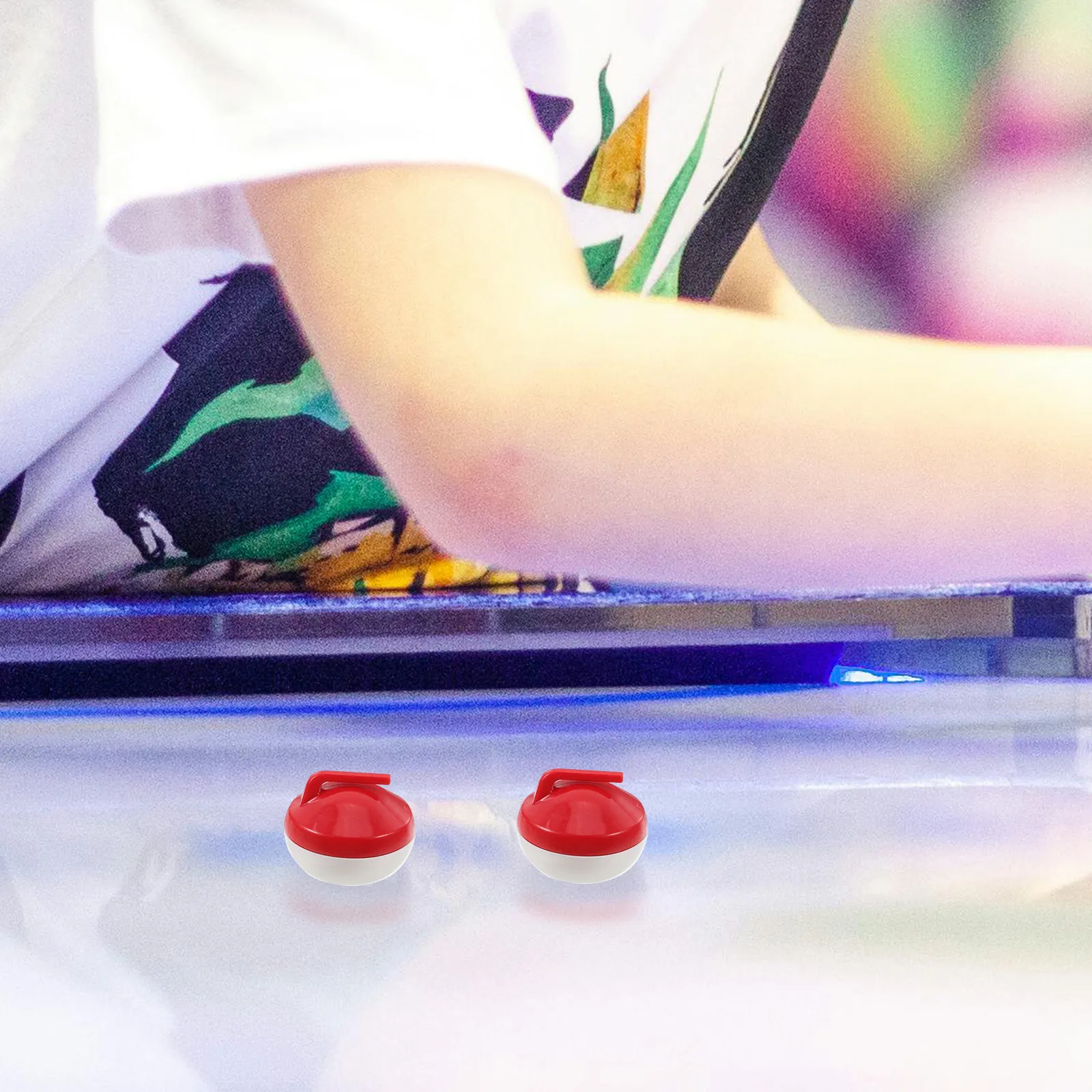 

Набор из 5 мини-шариков для настольного керлинга, портативная игра для развития мелкой моторики, стратегического мышления и тонкой координации