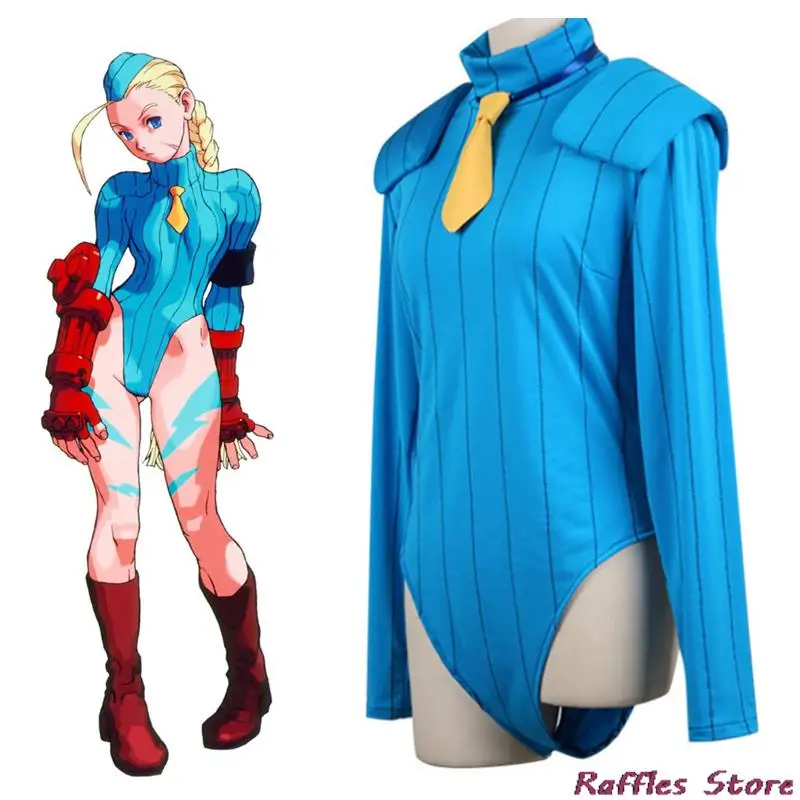 

Street Fighter Cammy White Cosplay Costume Jumpsuit Game Role Play Uniform Accessories Halloween Christmas Carnival Full Set