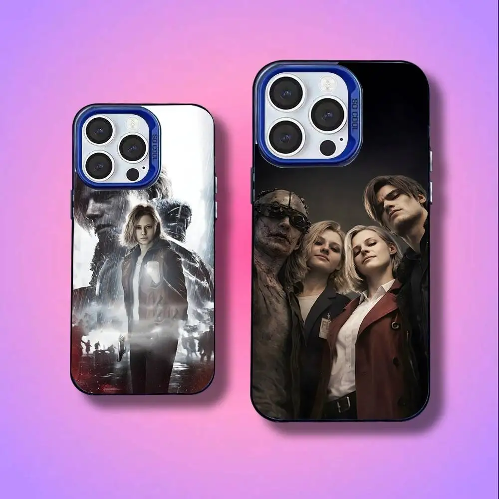 

R-ResidentS Game Evil For iPhone 17,16,15,14,13,12,11,Mini,Pro,E,SE4,XS,MAX Blue Shockproof Candy Matte Cover