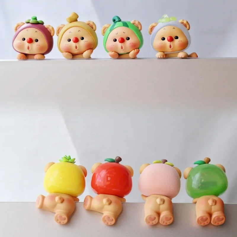 

Blind Box Oyo Bear Cub Fruit Power Party Mini Genuine Peripheral Toys Model Fashion Mystery Box Desktop Decoration Girl'S Gift